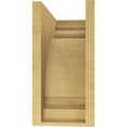 thumbnail image 4 of 7"W x 14"D x 14"H Classic Hughes Rough Cedar Woodgrain TimberThane Corbel, Primed Tan, 4 of 6