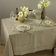 thumbnail image 2 of Natural Beige, Classic Tuscany Hemtitch Design Placemats, 14 Inch x 20 Inch (12 Piece Set), 2 of 2