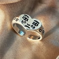 thumbnail image 6 of Fashionable Expressive Crying Emoticon Heart Rings Sturdy Alloy Construction Trendy Unisex Daily Wear Accessory, 6 of 8