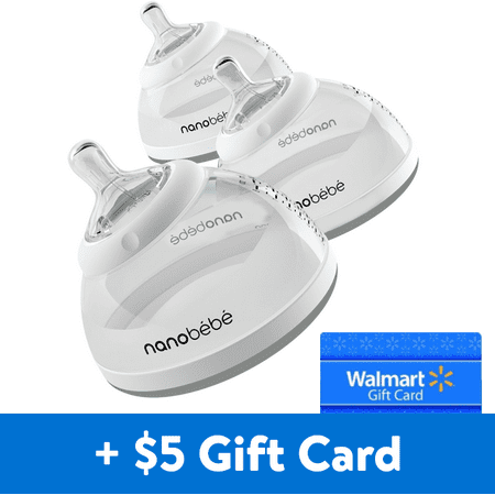 Free $5 Gift Card when you buy a Nanobebe Transition Bottle, Triple Pack,