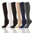 thumbnail image 3 of 1Pairs Unisexe Chaussettes de Compression Colorées Rouge Vert et Bleu Genou Hauts Stocks pour les Hommes et les Femmes Chaussettes de Sport pour les Sports de Course en Plein Air et la Randonnée, 3 of 7