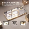 thumbnail image 3 of Entronix 2-in-1 Magnetic Shiny Clear Case Compatible with iPhone 14 with Screen Protector, Gold, 3 of 7