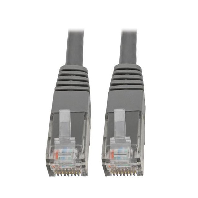Cat6 Cat5e Gigabit Moulé Patch Câble RJ45 M & M 550MHz&44; Gris - 20 Pi.