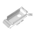thumbnail image 2 of GAXIRE 20Ud Clips Metálicos Para Estantes Soporte Resistente Plata Para Cocina Armarios Closets, 2 of 8