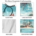 thumbnail image 4 of luoweisi Men's Beach Shorts Quick Dry Swim Trunks with Mesh Lining Beach Santa Claus XL, 4 of 5