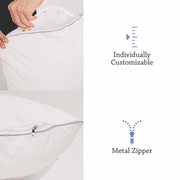HALLEY Bed Pillows for Sleeping King Size Set of 2 - Premium Down Alternative, Hotel Quality, King Size Bed Pillows for Back, Stomach or Side Sleepers (20x35 Inches)