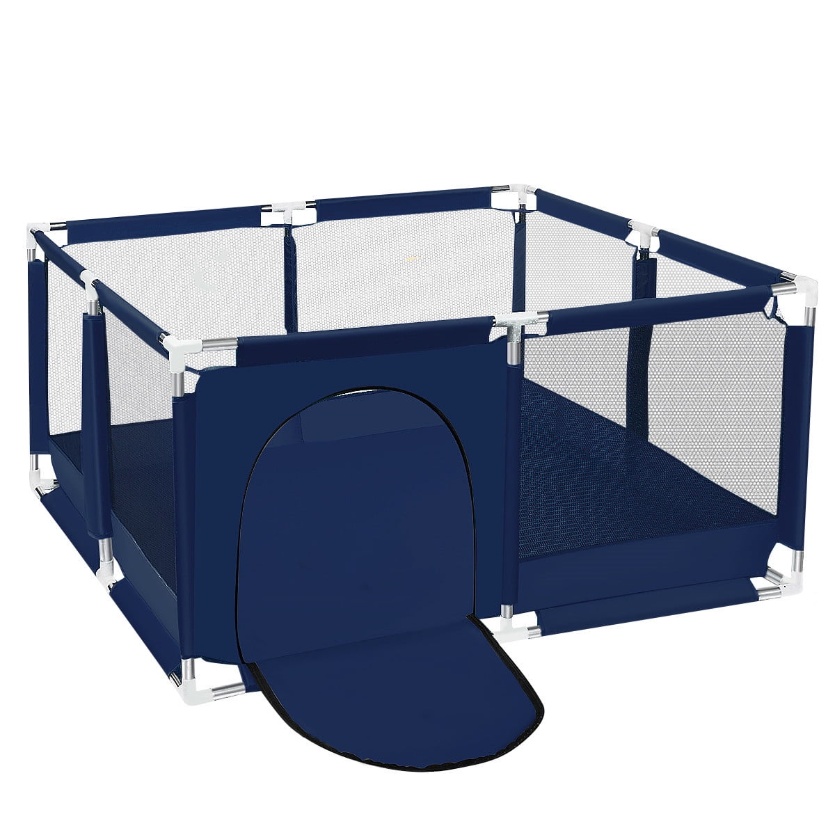 Baby Playpen, Outdoor Play Yard, Portable Play Yard 4Panel Baby Safety Playpen for Infant