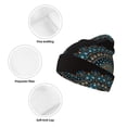 thumbnail image 3 of Lsque Mandala Pattern Knitted Beanie, Unisex Winter Hat, Knit Hat Winter Beanies Thick Fisherman Beanies Cuffed Plain Skull Caps, 3 of 6