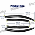 thumbnail image 3 of FIT FOR 2016-2020 10TH GEN HONDA CIVIC 4DR SEDAN MUGEN STYLE BLACK WINDOW VISOR, 3 of 9