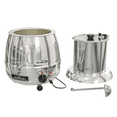 thumbnail image 2 of KoolMore Commercial Soup Kettle Warmer with Hinged Lid and Removable Stainless-Steel Pot Insert for Buffet, Restaurant, Party, Event, and Catering, Large 2.4 Gallon, Electric [Silver] (SK-SS-3G), 2 of 8