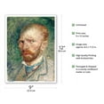thumbnail image 2 of Vincent van Gogh Self-Portrait - From an Original Color Painting by Vincent van Gogh c.1887 - Master Art Print (Unframed) 9in x 12in, 2 of 4