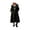 Black, variant on PRETTYGARDEN Women's Winter Long Puffer Coats Hooded Zip Up Casual Thickened Down Jackets Trendy Warm Clothes Outerwear