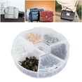 thumbnail image 3 of 1 Box Handmade Jewelry Iron Buckle Accessories Set Iron Clam Shell Bead Crimp Knot Tip Cover for DIY Jewelry Making (Mixed Color), 3 of 9