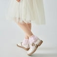 thumbnail image 3 of FAIWAD Baby Girls Mid Thigh Socks Ruffle Cute Solid Color Knitted Socks Princess Girls Stretch Comfy Soft Sock, 3 of 6