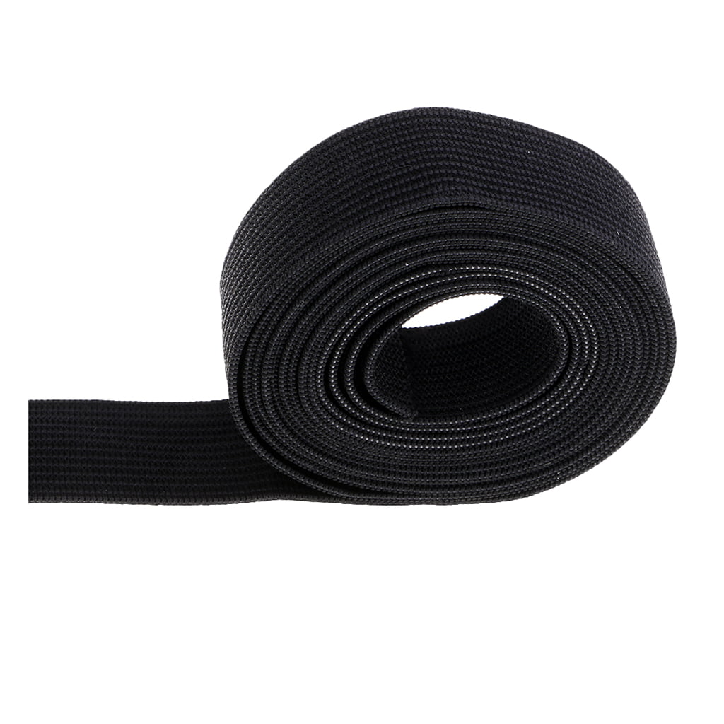 Black Elastic Ribbon for Sewing and Crafts Stretchy Cord for Skirts and Trousers Waistbands Trimming Shop 25mm Wide 10 Metres Long of Flat Elastic Band for Clothing 