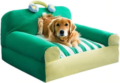 ShadeMart Large Dog Orthopedic Bed - Soft, Breathable Pet Sofa with Removable Washable Cover & Non-Slip Base