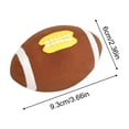 thumbnail image 2 of 4x2x2in Football Shape Latex Squeaky Dog Toy, Rubber Chew Toy for Small Medium Breed to Fetch And Toss, Easy to Clean After Play, Pet Toy for Home, 2 of 4