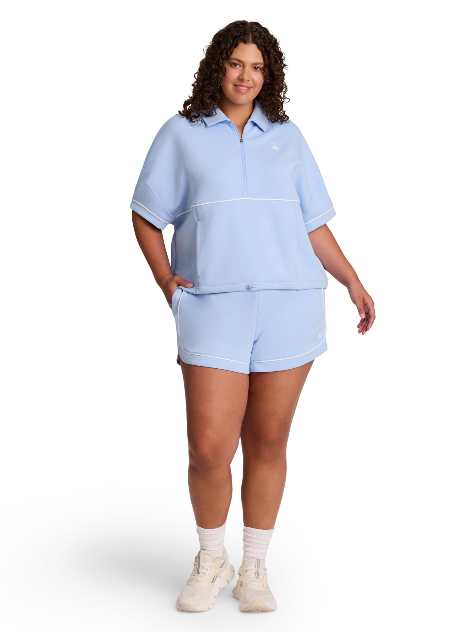 Reebok Women's Team Player Short Sleeve Oversize Pullover, Sizes XS-4X