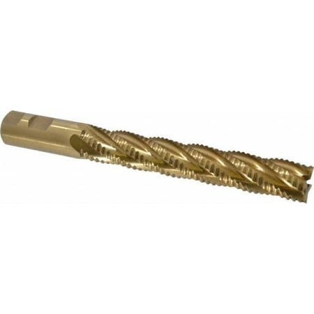 

Value Collection 1 Diam Coarse Pitch 6 LOC 5 Flute Cobalt Roughing Square End Mill TiN Finish 8-1/2 OAL 1 Shank Diam Single End