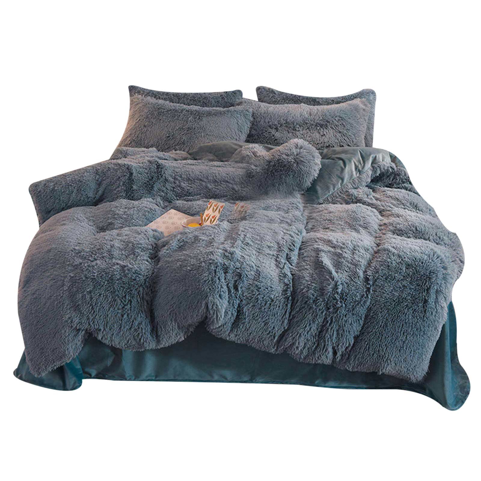 Hot Bedding Set 4pcs Coral Fleece Velvet Decorative Duvet/Quilt Cover Bed Sheet