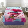 thumbnail image 3 of Trolls Kids Fleece Twin/Full Blanket, 62 x 90, Pink, Dreamworks, 3 of 6