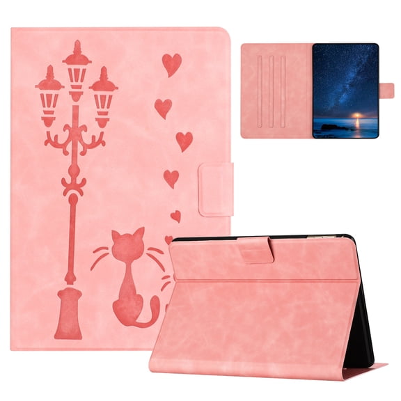ELEHOLD Case for Kindle Paperwhite 5 (11th Generation) 2021,Premium PU Leather Case with Auto Sleep/Wake & Adjustable Stand,Pink