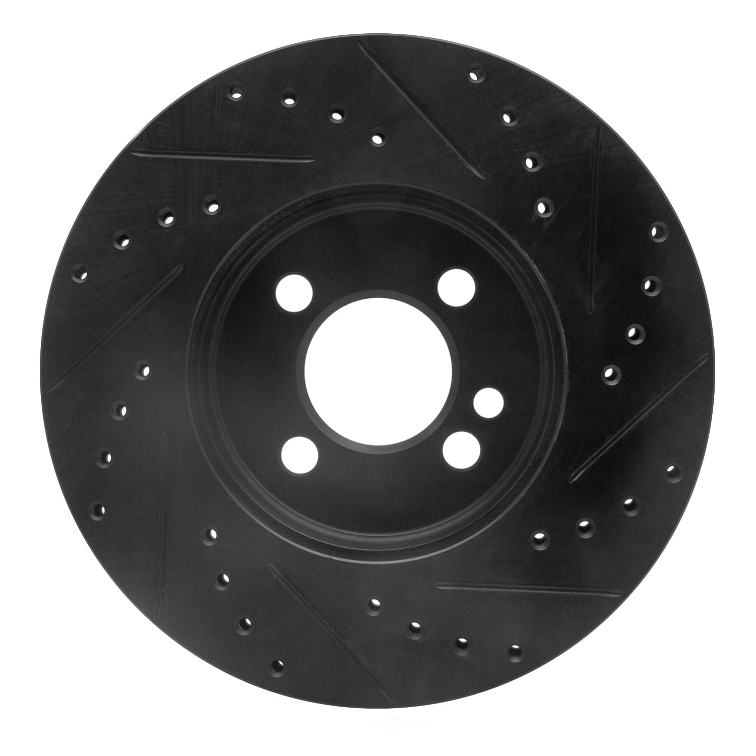 Dynamic Friction Company 633-32005L DFC Brake Rotor - Drilled And Slotted - Black