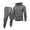 17#Dark Gray, variant on Men's Tracksuit 2 Piece Set Hoodie Sweatsuits Athletic Jogging Suits Casual Sports Outfits Black XL
