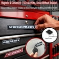 thumbnail image 3 of 12 Pack of 3D-Printed Magnetic Tool Box Labels, Reusable Toolbox Labels, General Tool Box Organize Accessories for Steel Toolboxes, Carts, Drawers, and Cabinets, 3 of 9