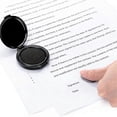 thumbnail image 4 of 10 Pack Fingerprint Ink Pads, Mini Black Thumbprint Stamp Pad, Easy to Wash Portable Thumbprint Kit, 4 of 5