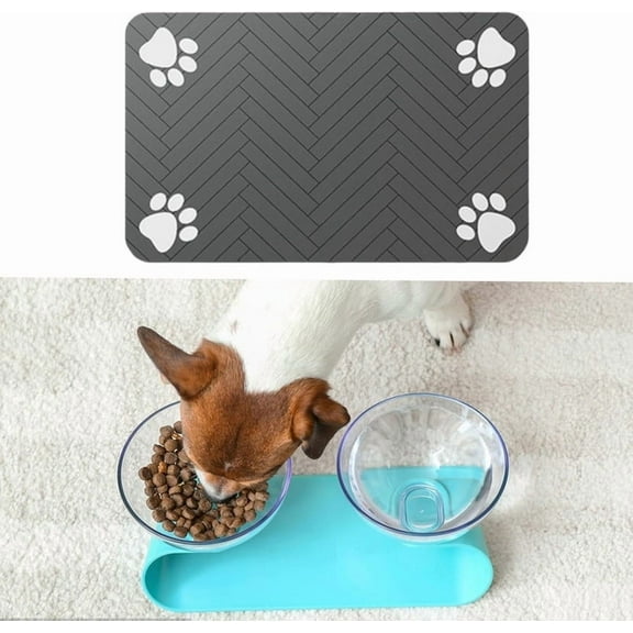 【Heavy Duty】XXL Dog Water Bowl Mat - Ultra Absorbent Pet Feeding Pad, Anti-Slip Rubber Base for Messy Drinkers, Protects Floors from Stains