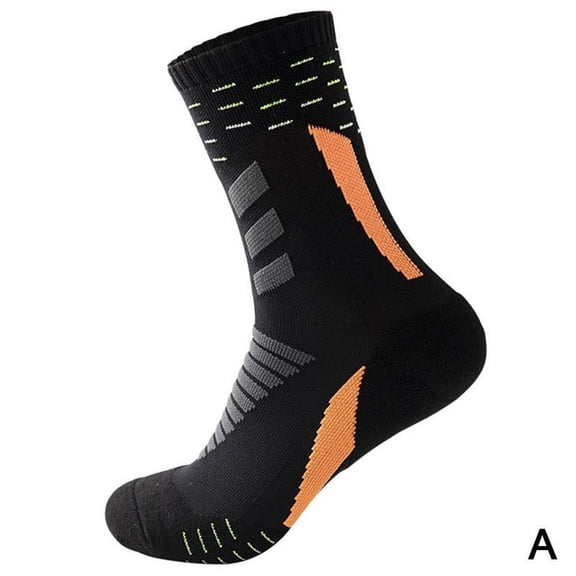 Winter Thicken Sports Cycling Socks For Men Protect Feet Breathable Wicking Basketball Socks Cycling Socks Bicycles Socks Winter Warm Thick Socks 39-43 A6W7