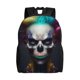 thumbnail image 1 of Easygdp Modern Abstract Colorful Skull C Mochila Versátil y Elegante: Comodidad, Almacenaje y Durabilidad para la Universidad, Trabajo, Viajes y Uso Diario, 1 of 8