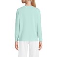 thumbnail image 2 of Lands' End Supima Cotton Long Sleeve V-Neck T-Shirt, 2 of 3