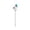 Blue, variant on Metal Rain Gauge Outdoor 35.43 Inch with Stake, Tube Rain Measure Gauge Decorative Branch, Ironwork Rainwater Collector Glass Measuring Cup for Garden Patio Yard Lawn