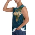 thumbnail image 3 of Balery World Map Camisetas sin mangas para hombre, absorbe la humedad y protege contra el mal olor.-3X-Large, 3 of 7