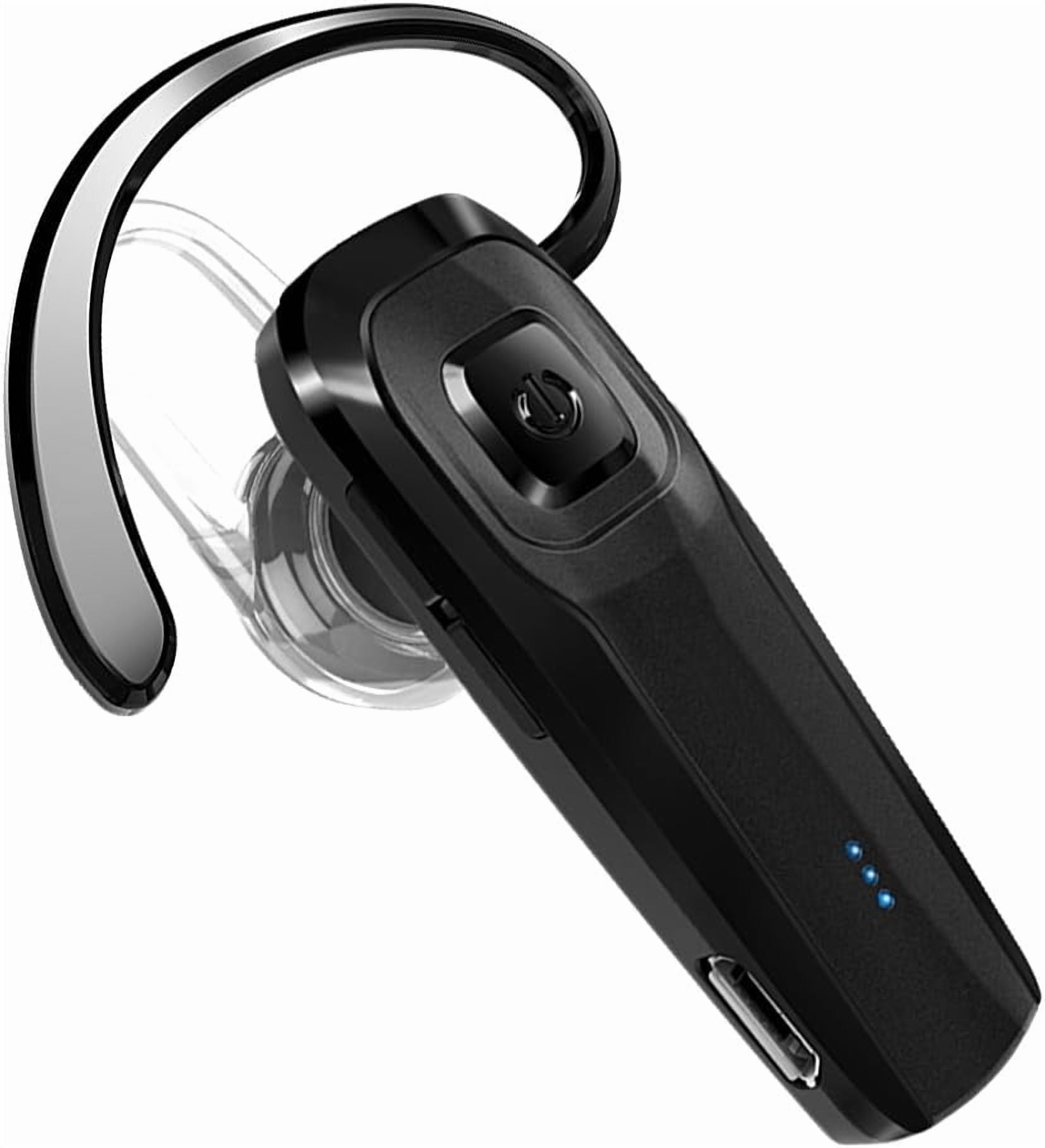 RGHJAR-Bluetooth Headset, M26 Bluetooth Earpiece Handsfree V5.0 Wireless Headphone with Noise Cancelling and Microphone Compatible for Android iPhone Cell Phone Laptop - Black