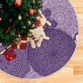 thumbnail image 5 of GZHJMY Purple Mandala Boho Christmas Tree Skirt 48" Christmas Decorations Indoor Outdoor Tree Skir for Home Holiday Party Decorations Gift, 5 of 5