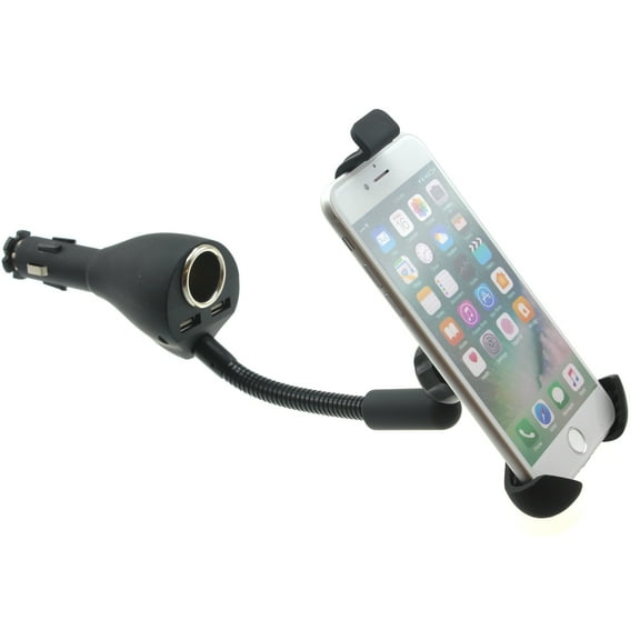 Charger Car Mount for iPhone SE (2022) - Holder DC Socket USB Port Cradle Swivel Plug-in K7X Compatible With iPhone SE 2022 (3rd Generation)