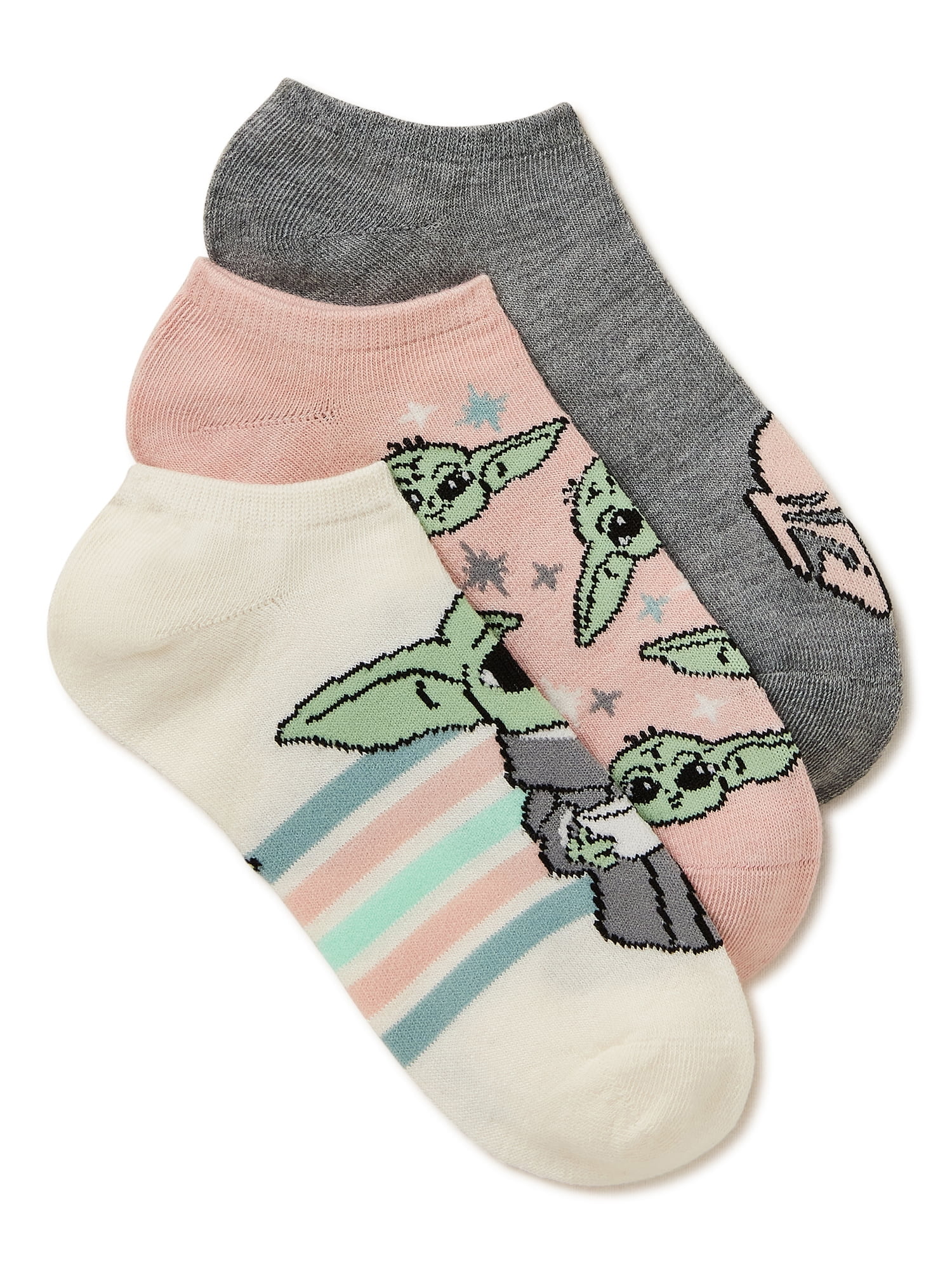 Star Wars The Mandalorian, Women's No-Show Socks, 3-Pack, Size 4-10