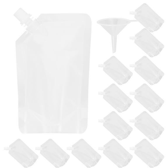 IFANLANDOR Beverage Pouches Transparent 1 Set 5.70X3.93X0.04in