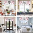 thumbnail image 5 of Happy Valentines Day Farmhouse Short Window Curtain Valances, Red Love Branches Spring Rod Pocket Kitchen Valances for Living Room Bedroom Bathroom Cafe 54" x 18", 5 of 8