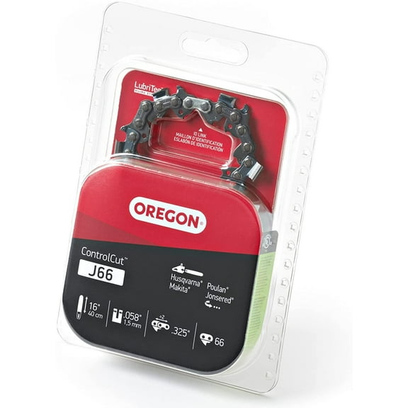 Oregon J66 ControlCut 16-Inch Chainsaw Chain, Fits Husqvarna, Poulan, Makita, Jonsered,Grey