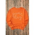 thumbnail image 5 of TinyCribz Women's Orange Game Day Sweatshirt, Casual Drop Shoulder 2XL, 5 of 5