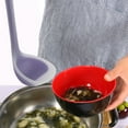 thumbnail image 6 of 8.3 Inch Silicone Soup Ladle Spoon Restaurant Kitchen Scoop Utensil Cooking Supplies Purple, 6 of 7