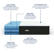 Vibe 12 Full, Luxury Super Cooling Gel Memory Foam Mattress