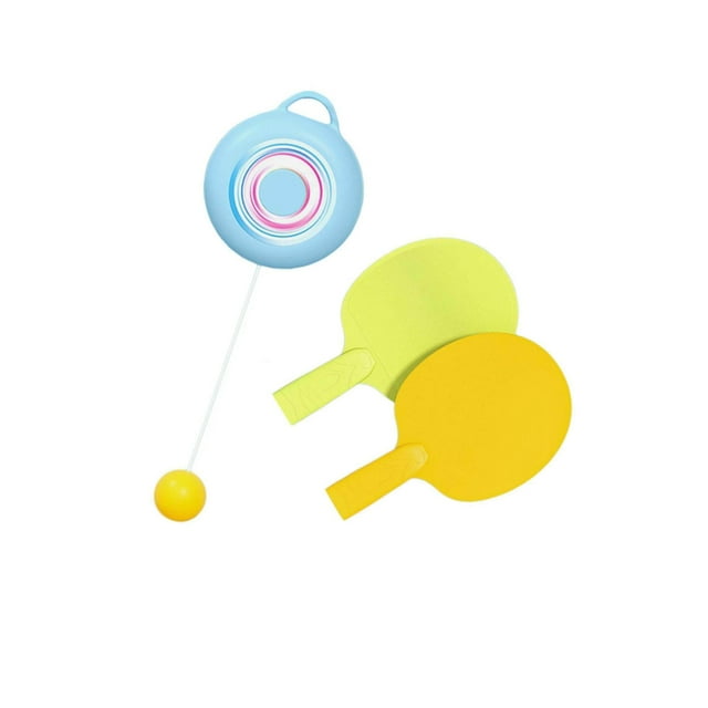Indoor Pingpong Trainer Parent Child Interaction for Kids Holiday Trainer Hand Eye Gifts 2 Rackets 1 Balls