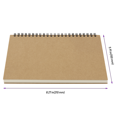 thumbnail image 2 of SEUNMUK 25 Pack A5 Spiral Sketch Books, Kraft Spiral Bound Sketch Pad for Art, 50 Sheets/100 Pages, 2 of 6