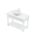 thumbnail image 3 of Mini-House Wash Basin Lightweight Scene Miniature Mini Bathroom Accessory Miniature Simulation Furniture Realistic White Kitchen Sink, 3 of 6