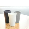 thumbnail image 2 of Reusable Plastic Tumblers Set of 8 Plastic Cups Reusable Drinking Cups 20 oz Grey,Unbreakable,Eco-Friendly,Recycled Plastic Beverage, 2 of 8